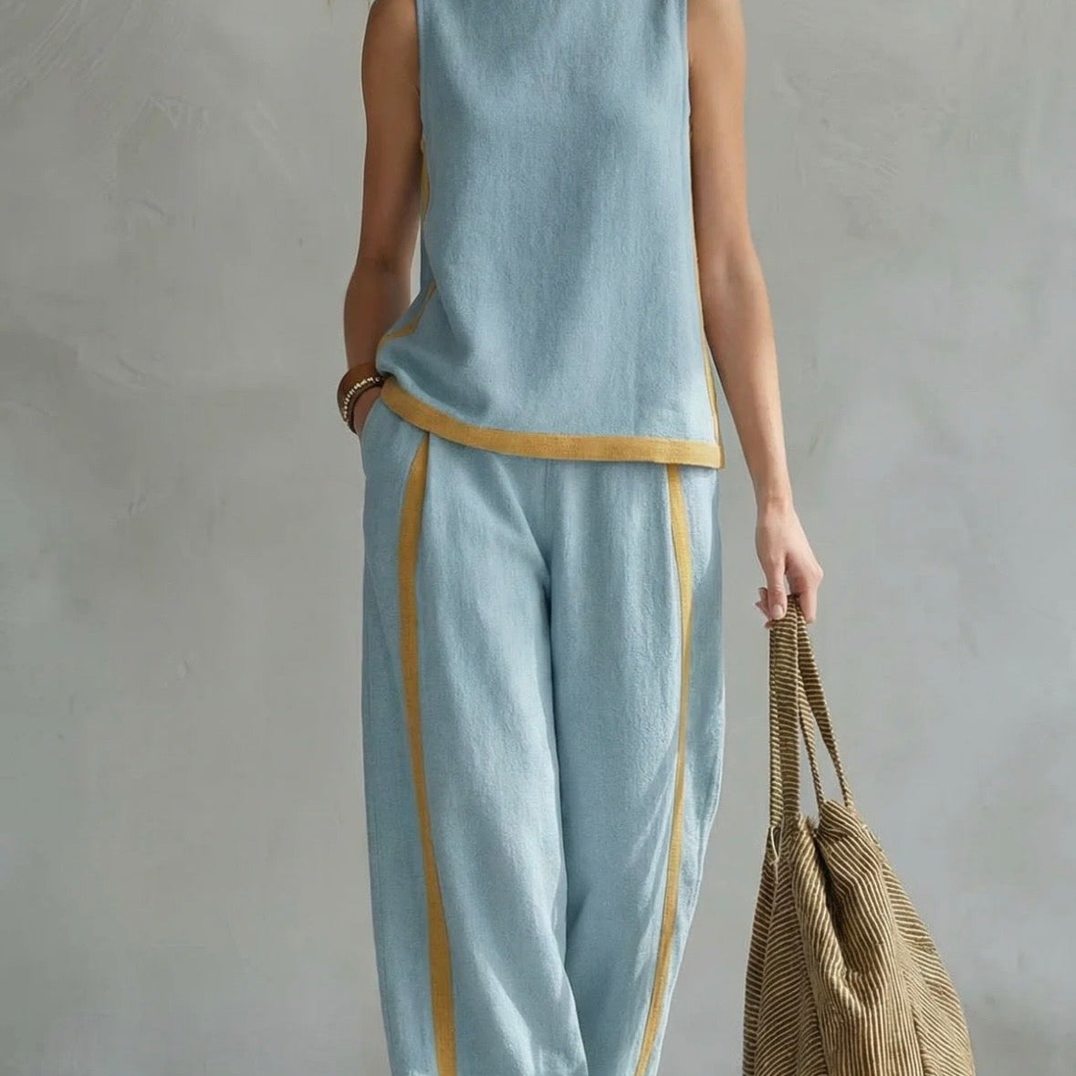 Leila - Elegáns Öltöny Pamutból és Vászonból