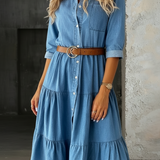 Barbara | Kényelmes Elegáns Farmerruha