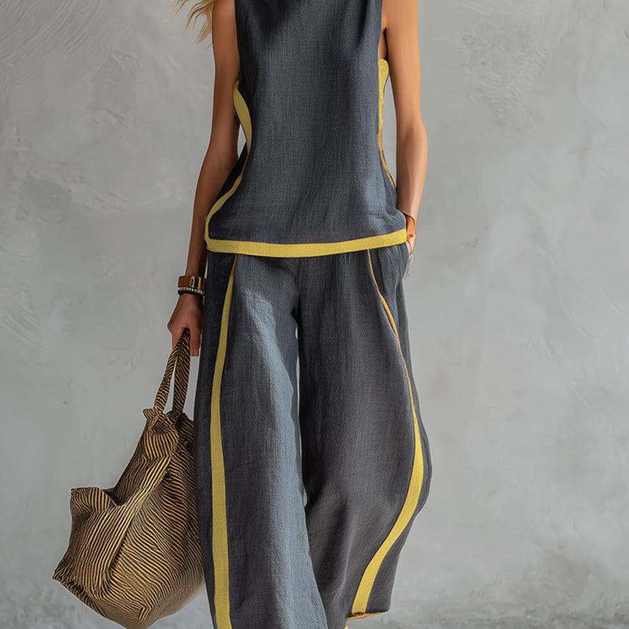 Leila - Elegáns Öltöny Pamutból és Vászonból