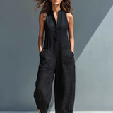 Vitoria | Minimalista fekete vászon overall