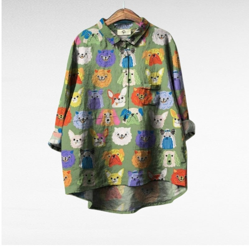 Amélie | Elegáns Nyári Ing Vászonból