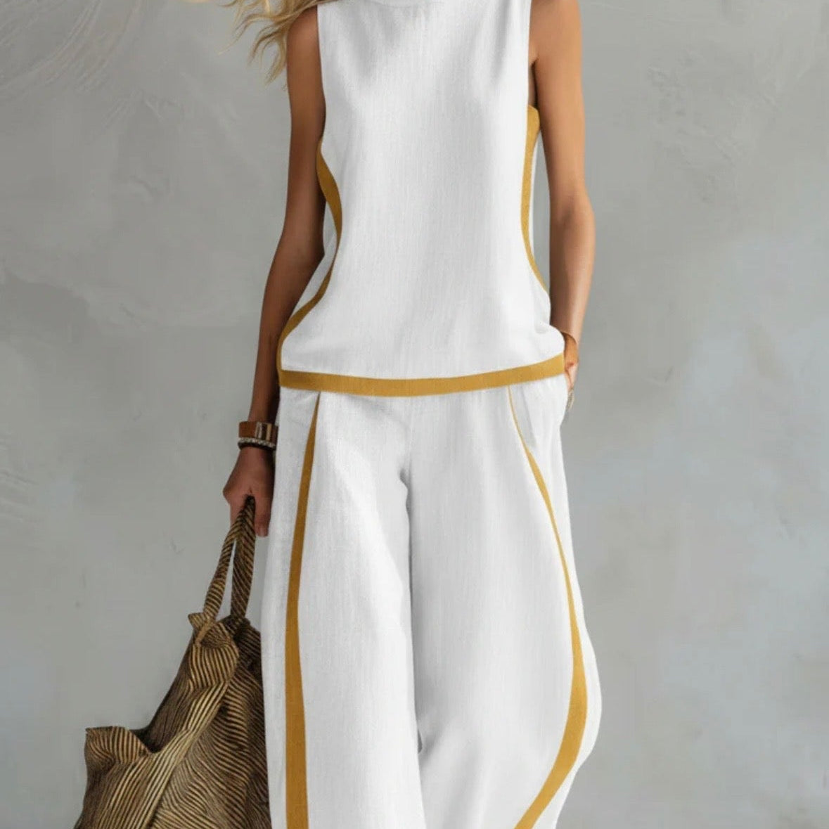 Leila - Elegáns Öltöny Pamutból és Vászonból