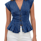 Viera | V-kivágású Farmer Top