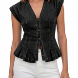 Viera | V-kivágású Farmer Top