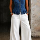 Viera | V-kivágású Farmer Top