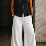 Viera | V-kivágású Farmer Top