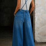 Elizabeth | Széles lábú pántos overall