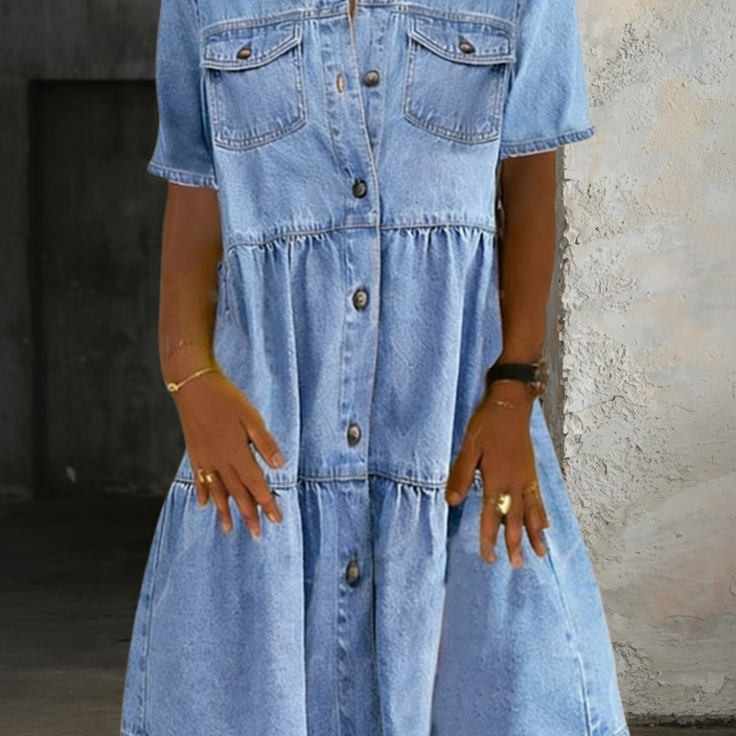 Sophia | Kényelmes Elegáns Farmerruha