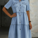 Sophia | Kényelmes Elegáns Farmerruha