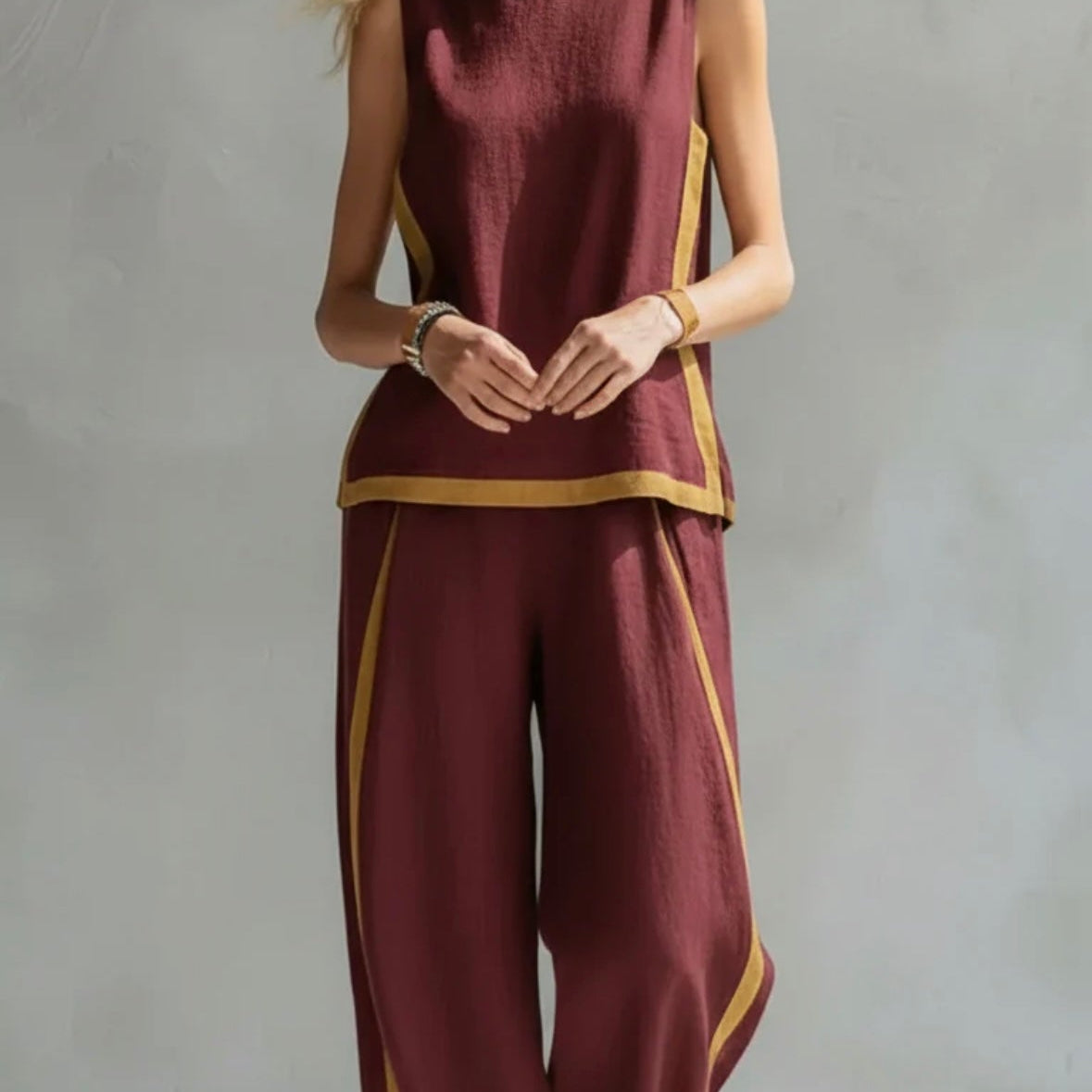 Leila - Elegáns Öltöny Pamutból és Vászonból