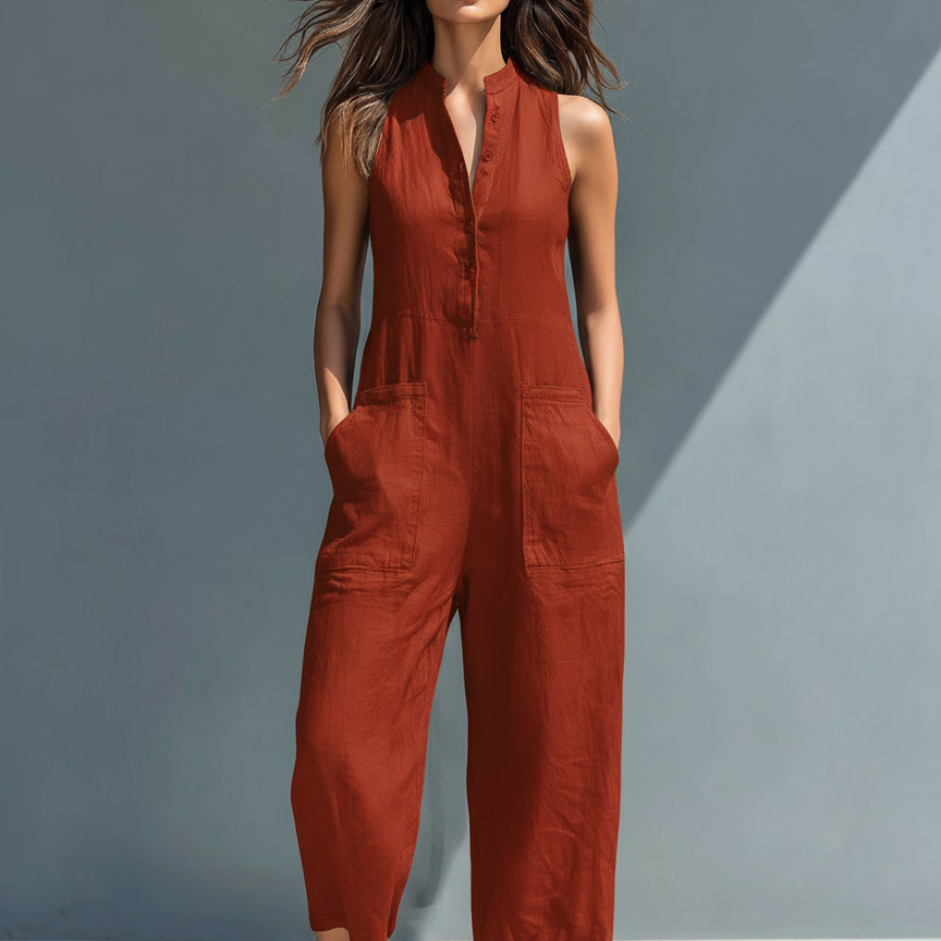 Vitoria | Minimalista fekete vászon overall