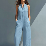 Vitoria | Minimalista fekete vászon overall