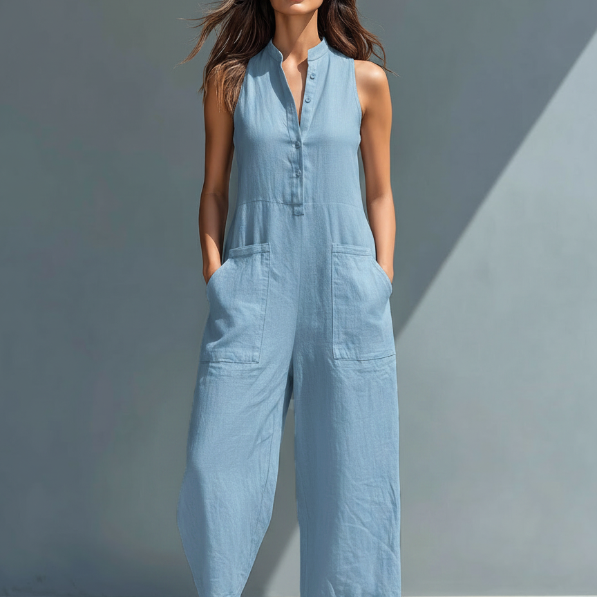 Vitoria | Minimalista fekete vászon overall