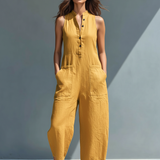 Vitoria | Minimalista fekete vászon overall