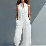 Vitoria | Minimalista fekete vászon overall