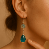 Helle | Orecchini in pietra blu