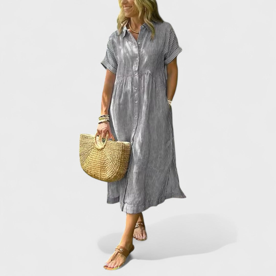 Angela - Légi Csíkos Ruha