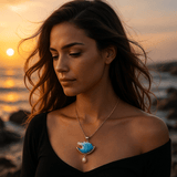 Katrine | Pendente a perla ondulata