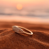 Marie | Anello in oro con zirconia