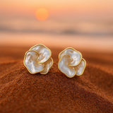 Rosa | Orecchini con perle d'oro