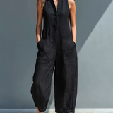 Vitoria | Minimalista fekete vászon overall