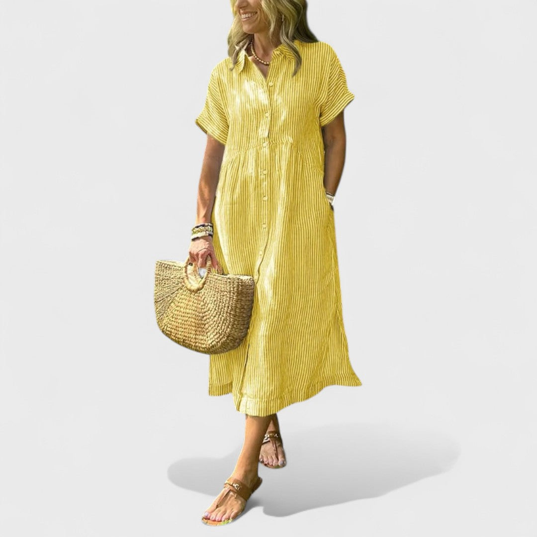 Angela - Légi Csíkos Ruha