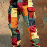 László - Férfi Patchwork Cargo Nadrág