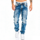 Kreatív Stretch - Jeans férfiaknak, minimalista stílus, ideális nyárra, Emo-stílus