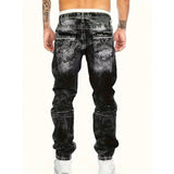 Kreatív Stretch - Jeans férfiaknak, minimalista stílus, ideális nyárra, Emo-stílus