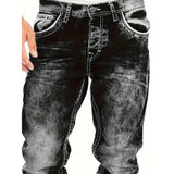 Kreatív Stretch - Jeans férfiaknak, minimalista stílus, ideális nyárra, Emo-stílus