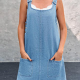 Lisa | Casual Denim Overall Dress